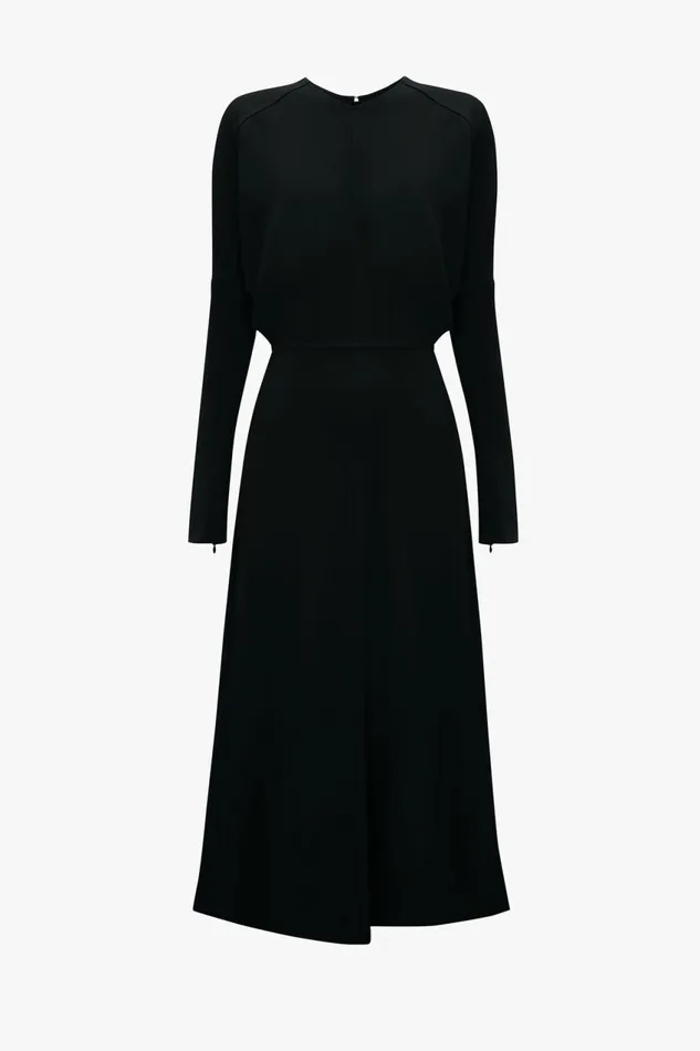 Dresses Women Victoria Beckham Dolman Midi Dress In Black