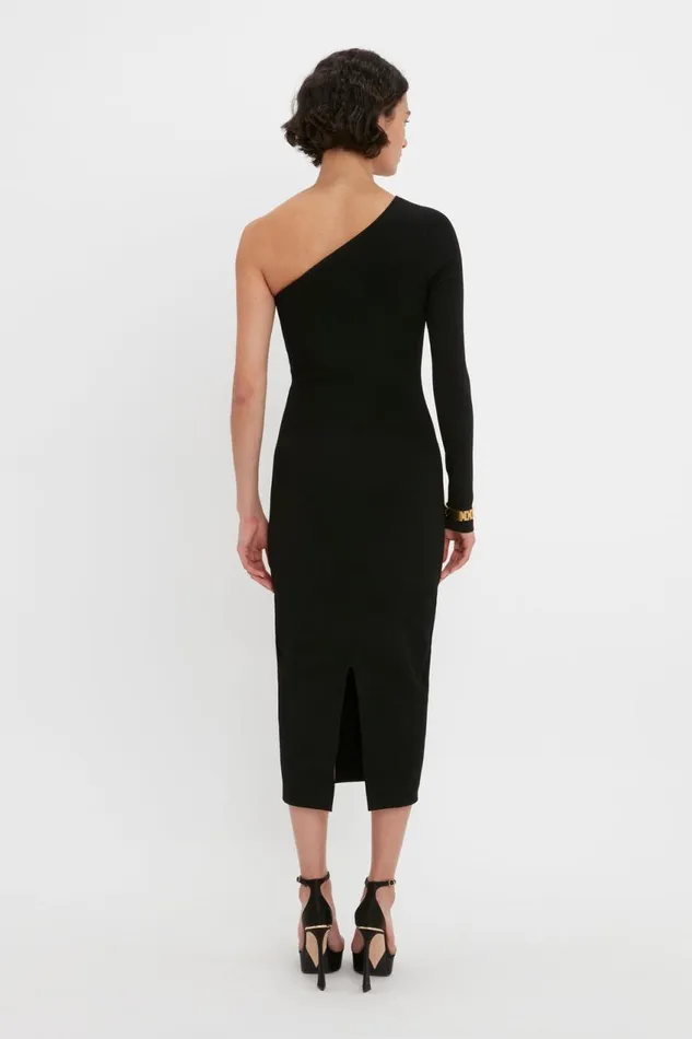 Dresses Women Victoria Beckham VB Body One Shoulder Midi Dress In Black