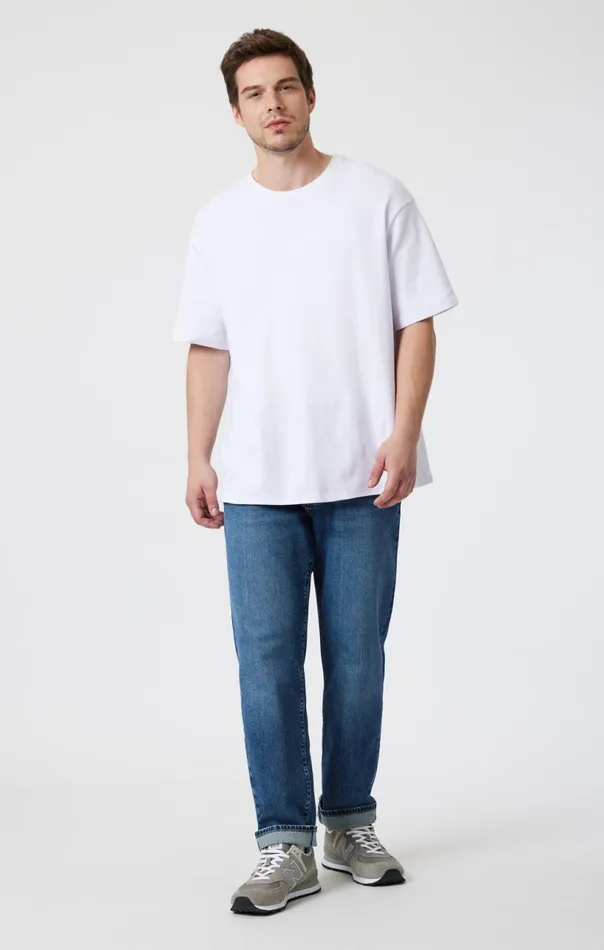 Drop Shoulder TShirt In White Men Mavi Jeans TShirts Drop Shoulder TShirt In White Men Mavi Jeans TShirts