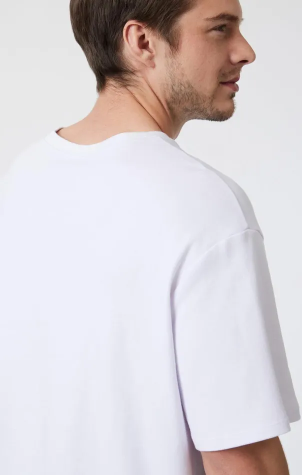 Drop Shoulder TShirt In White Men Mavi Jeans TShirts Drop Shoulder TShirt In White Men Mavi Jeans TShirts