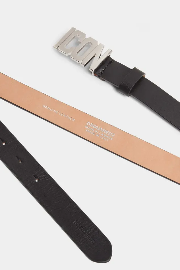 Dsquared2 Belts Be Icon Plaque Belt Black 8211 Women