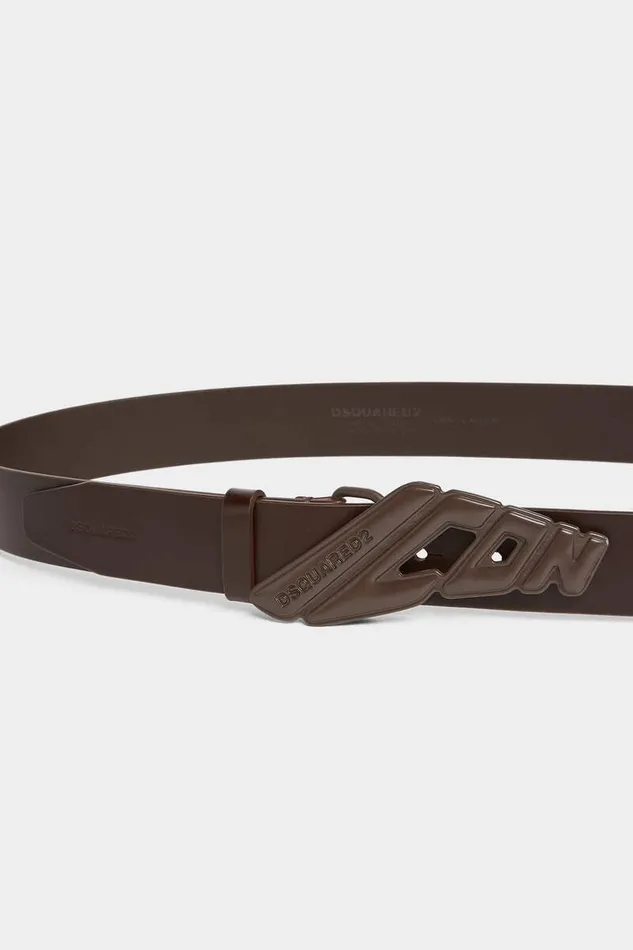Dsquared2 Belts Icon New Generation Plaque Belt Chocolate 8211 Men