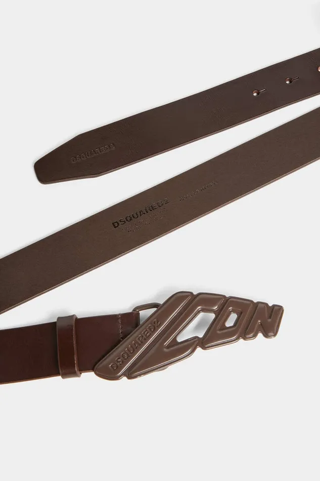 Dsquared2 Belts Icon New Generation Plaque Belt Chocolate 8211 Men