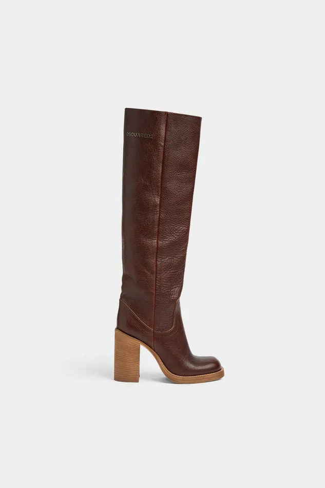 Dsquared2 Boots Canadian Girl Heeled Boots Brown 8211 Women