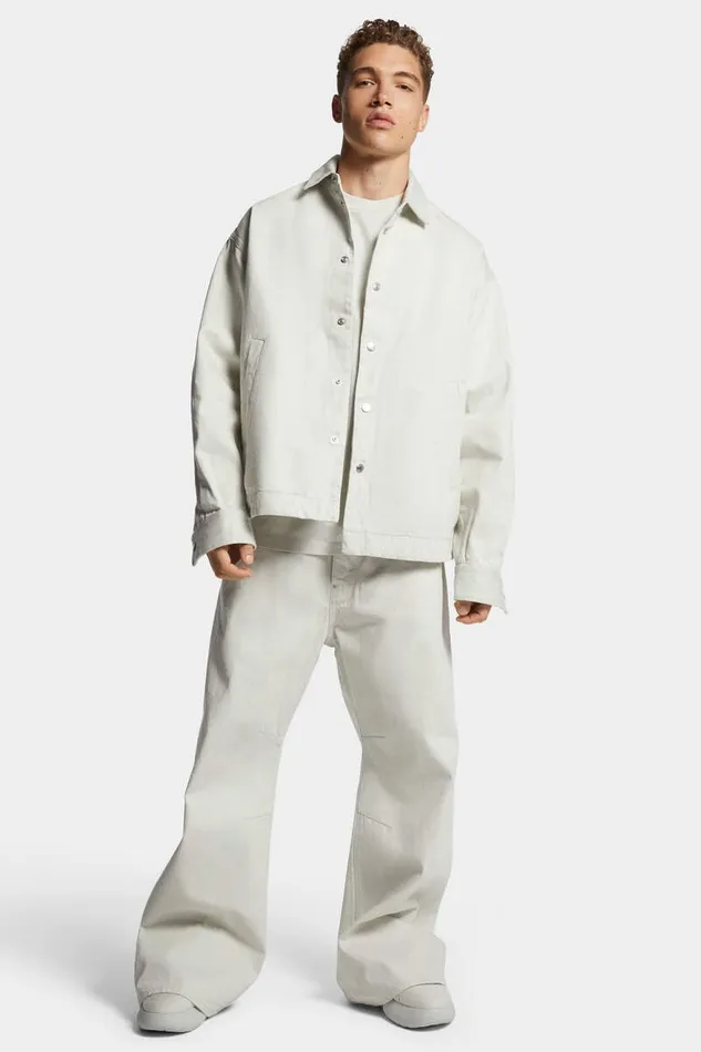 Dsquared2 Coats and Outerwear Icon New Generation Ice Overshirt Chocolate 8211 Men