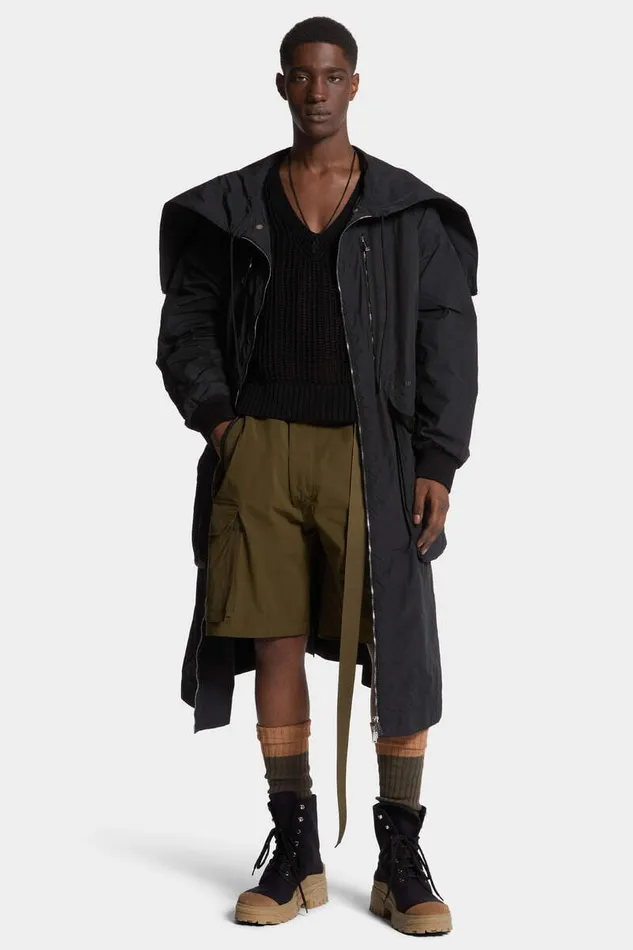 Dsquared2 Coats and Outerwear Superlight Oversized Super Big Parka Black 8211 Men