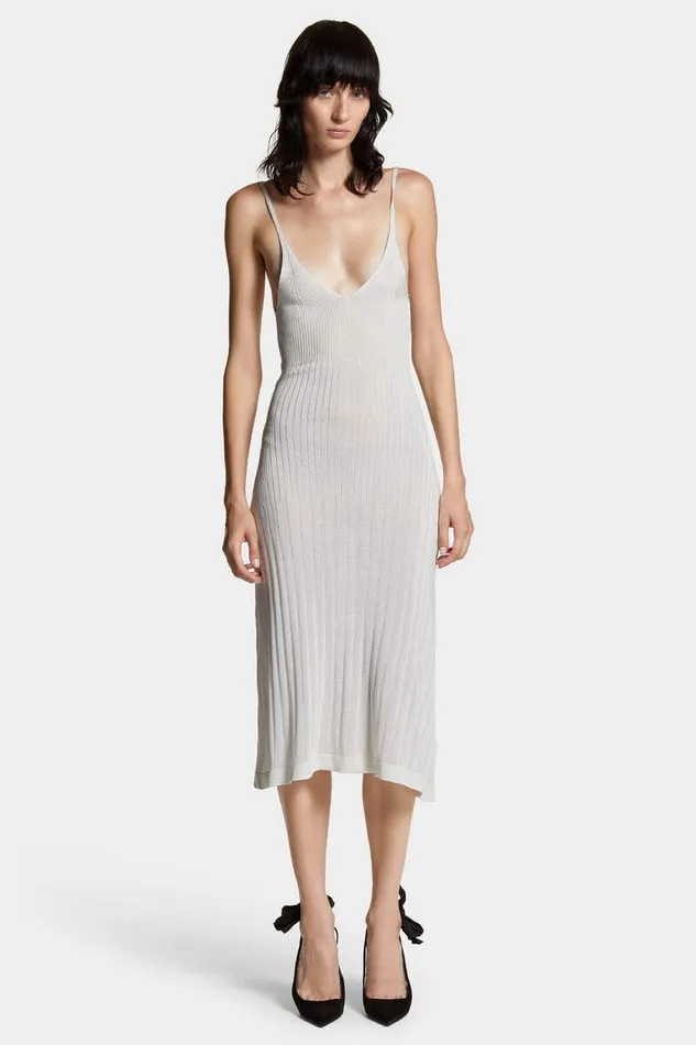 Dsquared2 Dresses and Jumpsuits Knit Dress Off White 8211 Women