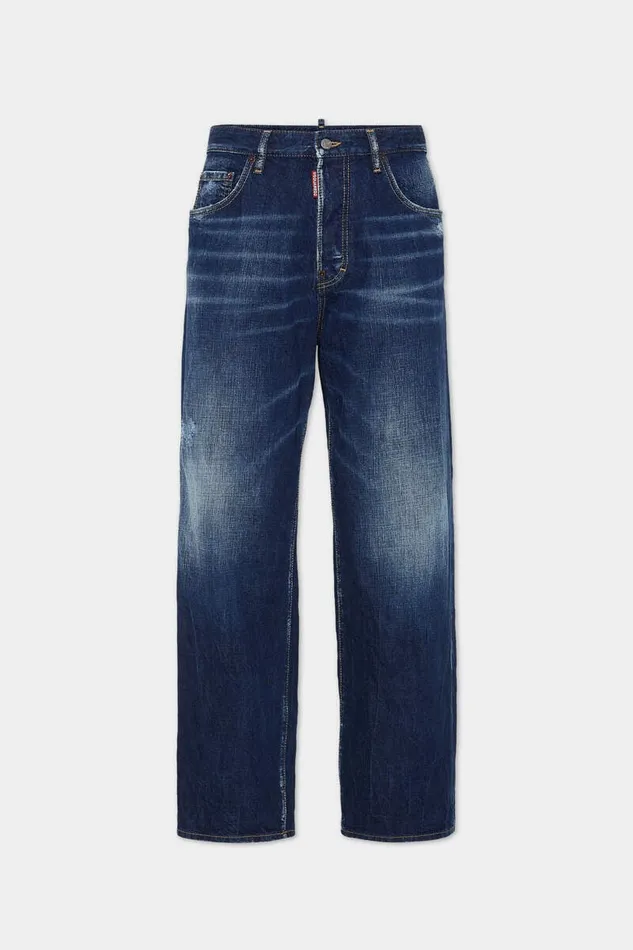 Dsquared2 Jeans Be Cool Be Nice Wash Loose Jeans Navy 8211 Men
