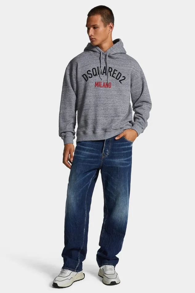 Dsquared2 Jeans Be Cool Be Nice Wash Loose Jeans Navy 8211 Men