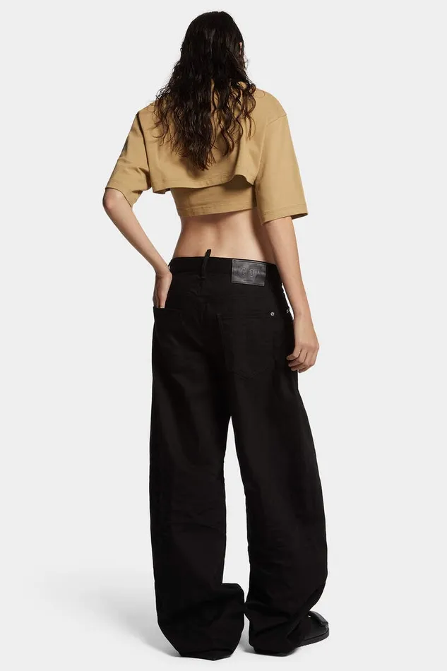 Dsquared2 Jeans Icon Black Bull Wash Slouchy Jean 8211 Women