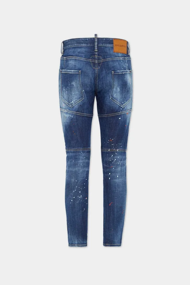 Dsquared2 Jeans Medium Easy Wash Tidy Biker Jeans Navy 8211 Men