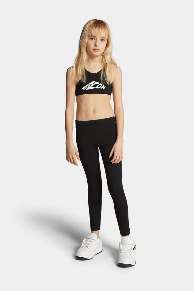 Dsquared2 Ready To Wear D2 Icon New Generation Girl Pants Black 8211 Kids
