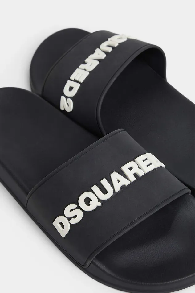 Dsquared2 Sandals and Slides Logo Slides Black 8211 Men