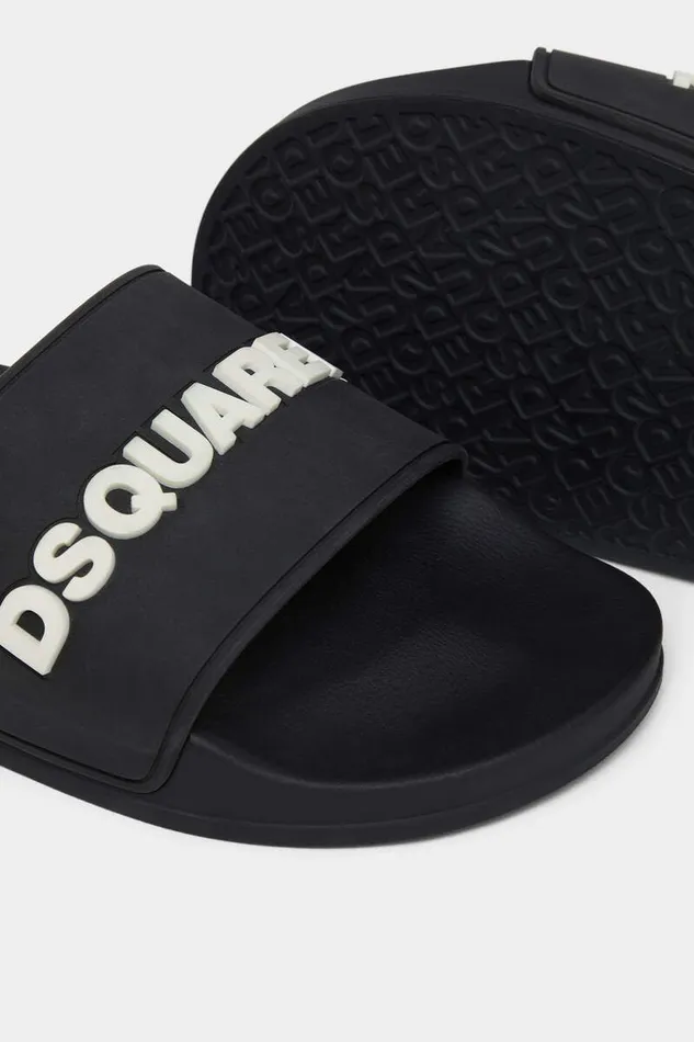 Dsquared2 Sandals and Slides Logo Slides Black 8211 Men