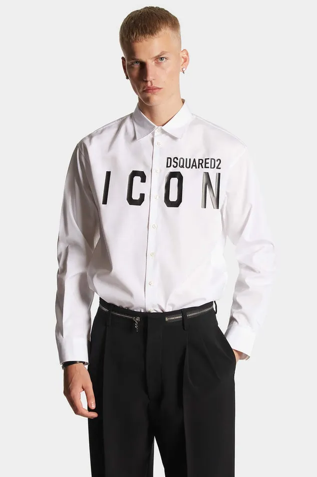 Dsquared2 Shirts Be Icon Drop Shirt White 8211 Men