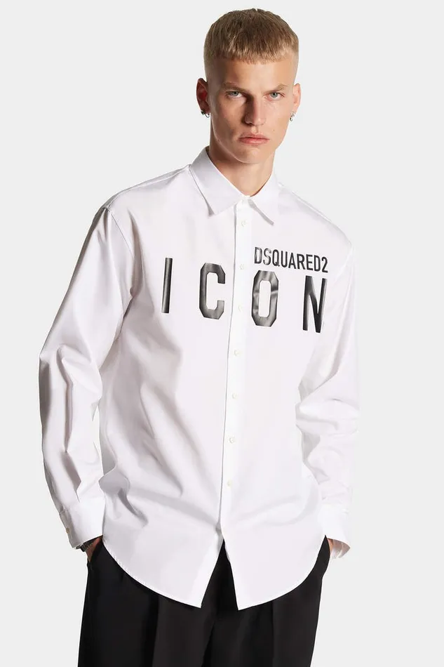 Dsquared2 Shirts Be Icon Drop Shirt White 8211 Men