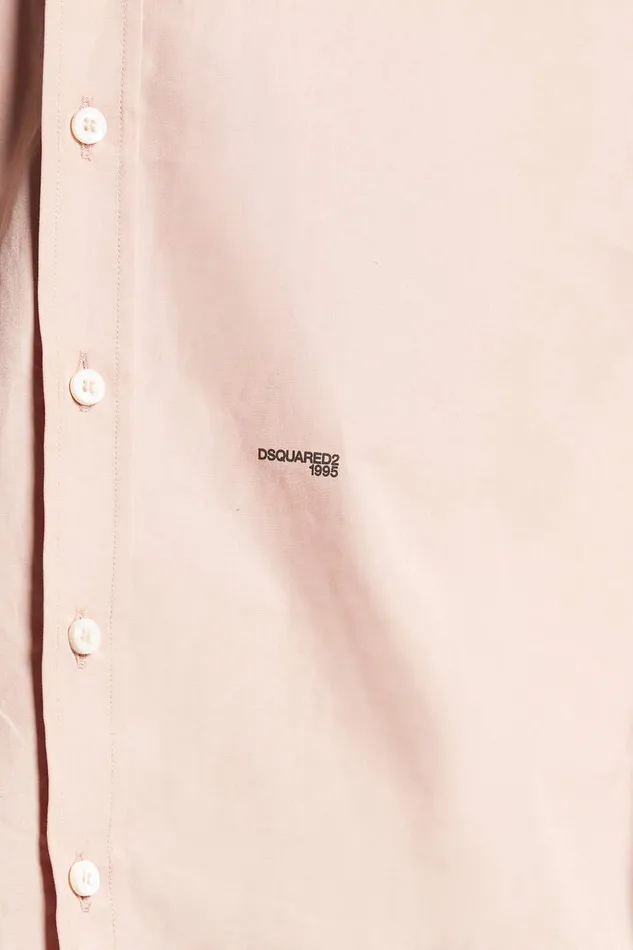 Dsquared2 Shirts Drop Shoulder Shirt Light Pink 8211 Men
