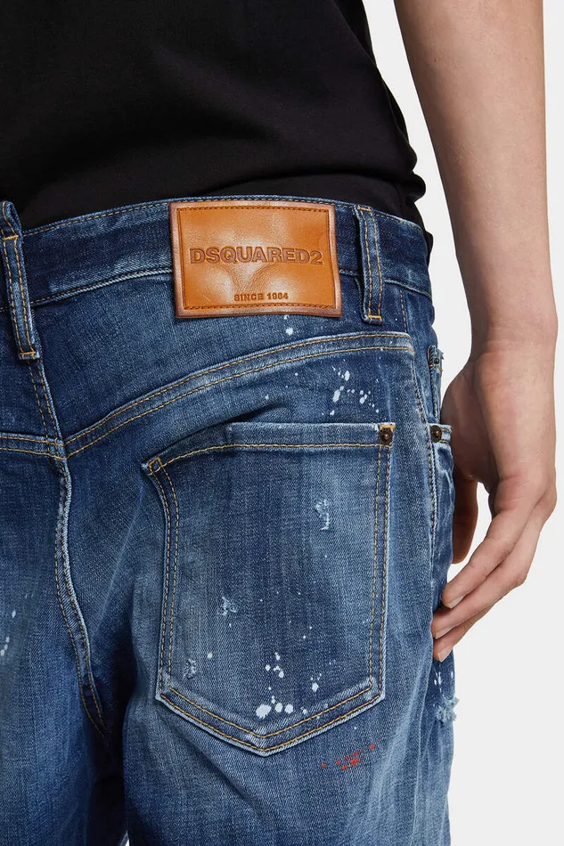 Dsquared2 Shorts Medium Easy Wash Marine Shorts Navy 8211 Men