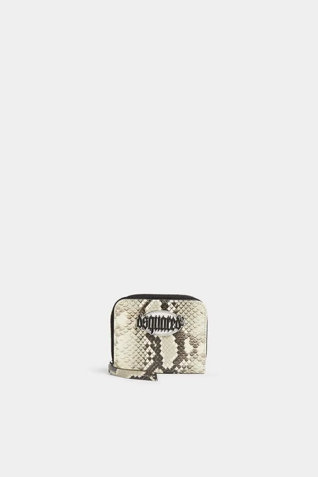 Dsquared2 Small Leather Goods Python Gothic Leather Zip Wallet Rock 8211 Women Dsquared2 Small Leather Goods Python Gothic Leather Zip Wallet Rock 8211 Women