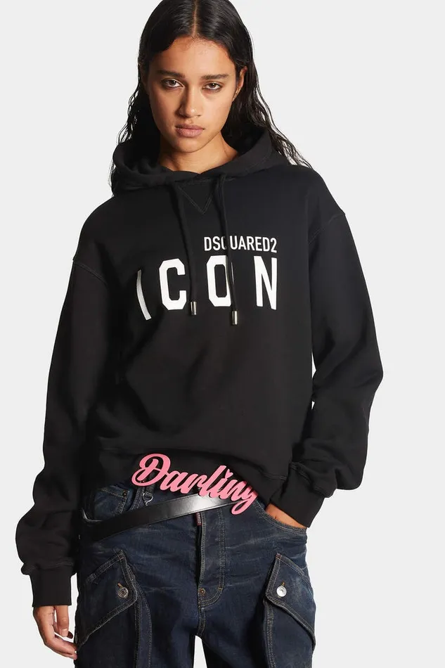 Dsquared2 Sweatshirts Be Icon Cool Sweatshirt Bwhite 8211 Women