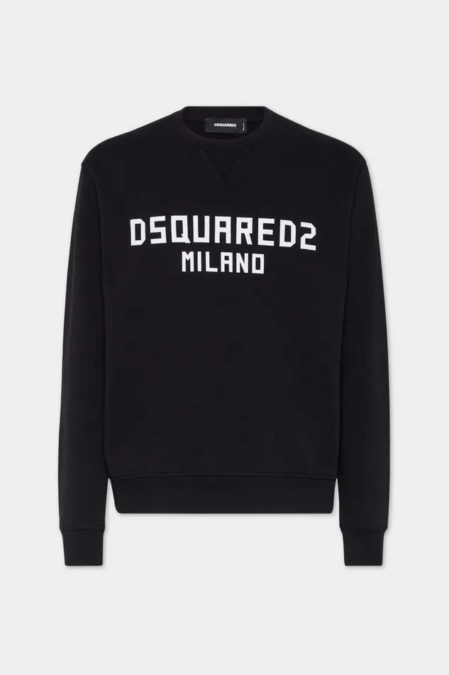Dsquared2 Sweatshirts Cool Fit Milano Sweatshirt Black 8211 Men