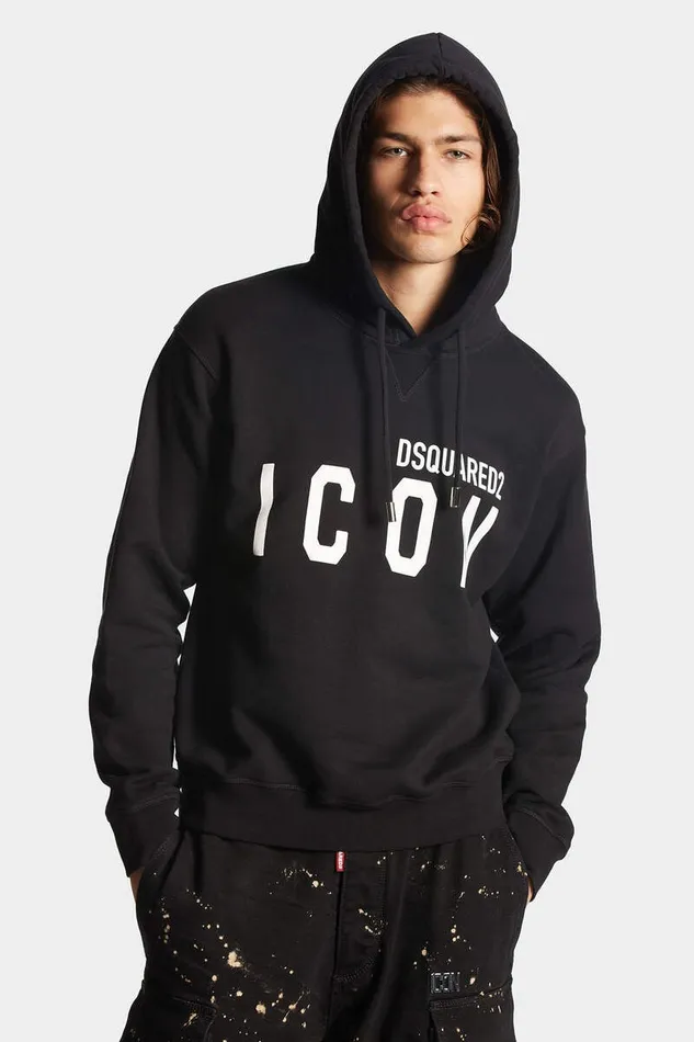Dsquared2 Sweatshirts Icon Cool Fit Hoodie Black 8211 Men