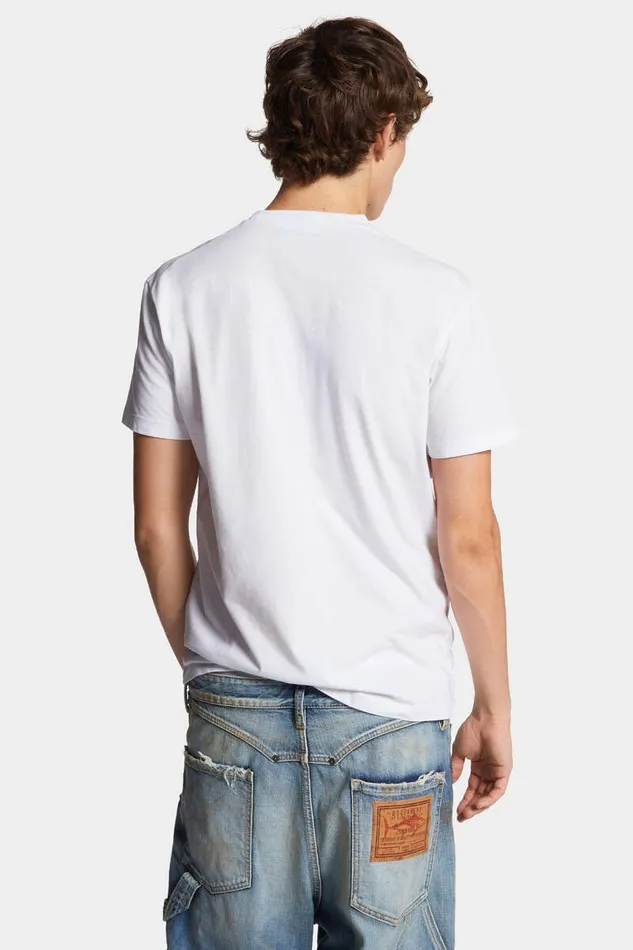 Dsquared2 TShirts and Polo Cool Fit Milano TShirt Whiteochre 8211 Men