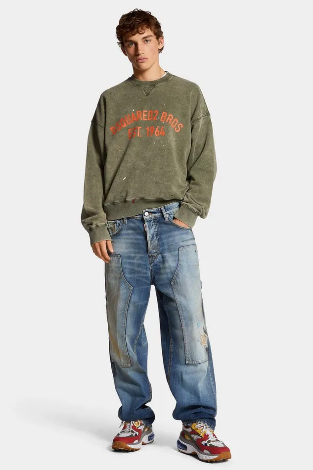 Dsquared2 TShirts and Polo Cool Fit Milano TShirt Whiteochre 8211 Men