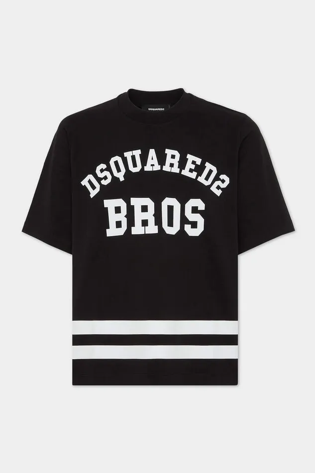 Dsquared2 TShirts and Polo Wash Football Fit Short Sleeve TShirt Black 8211 Men
