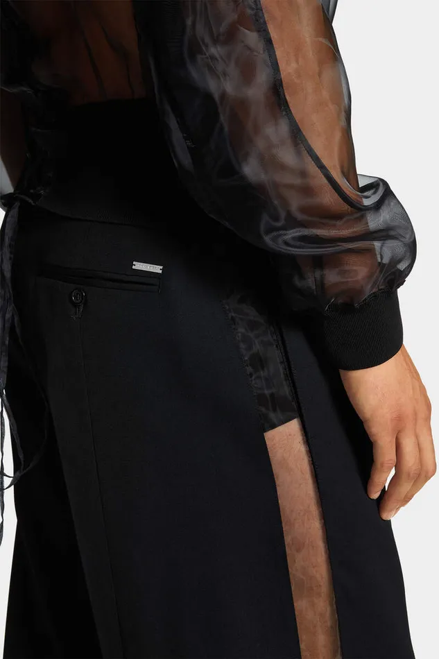 Dsquared2 Trousers SeeThrough Relaxed Pant Black 8211 Men