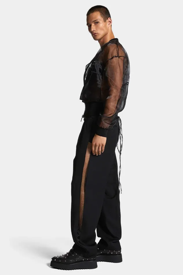 Dsquared2 Trousers SeeThrough Relaxed Pant Black 8211 Men