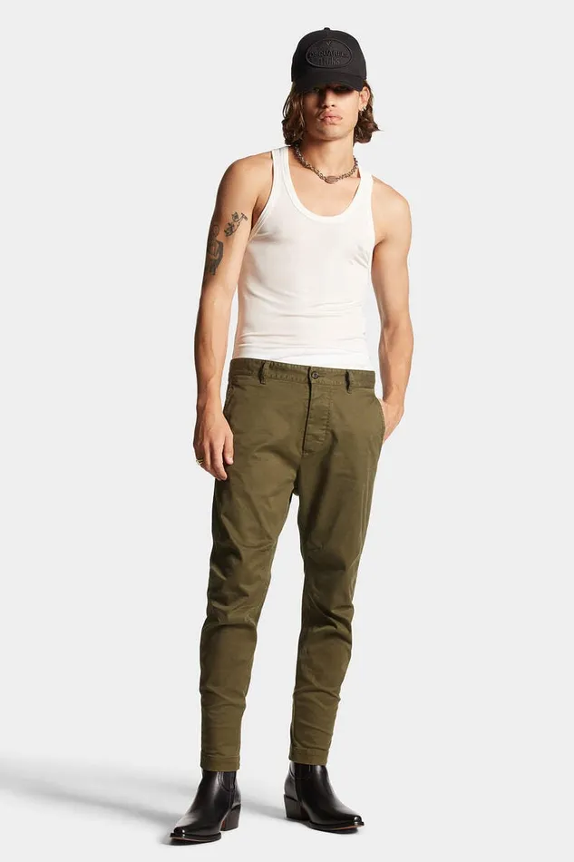 Dsquared2 Trousers Sexy Chino Pants Military Green 8211 Men