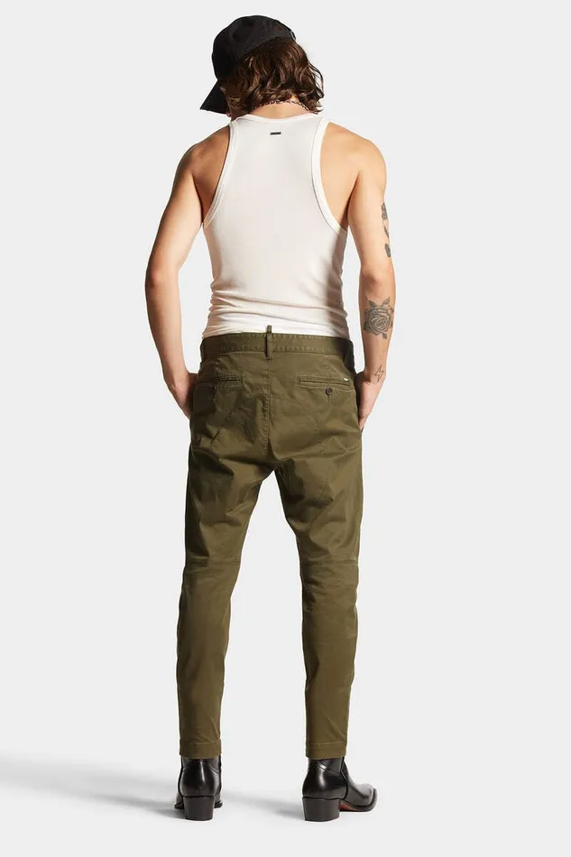 Dsquared2 Trousers Sexy Chino Pants Military Green 8211 Men