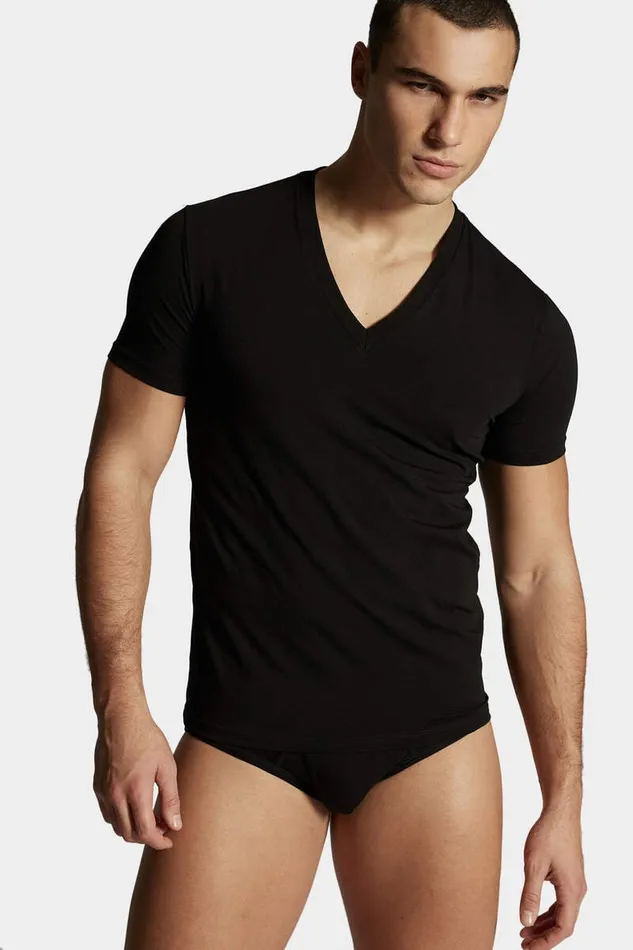 Dsquared2 Underwear Basic Basic TShirt Twin Pack Black 8211 Men