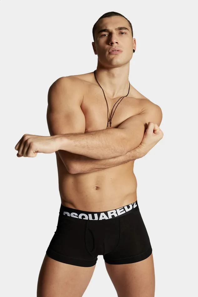 Dsquared2 Underwear Basic Basic Trunk Twin Pack Black 8211 Men
