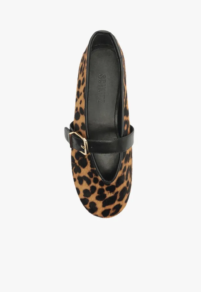 Eiza Wild Ballet Flat Black Women Schutz Shoes Ballerinas