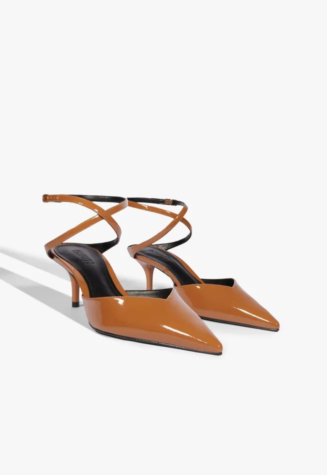 Elise Patent Leather Pump Honey Peach Women Schutz Shoes