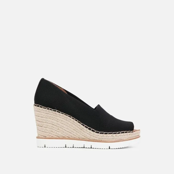 Elyssa Sporty ALine Espadrille Wedge Black Women Kenneth Cole Gentle Souls