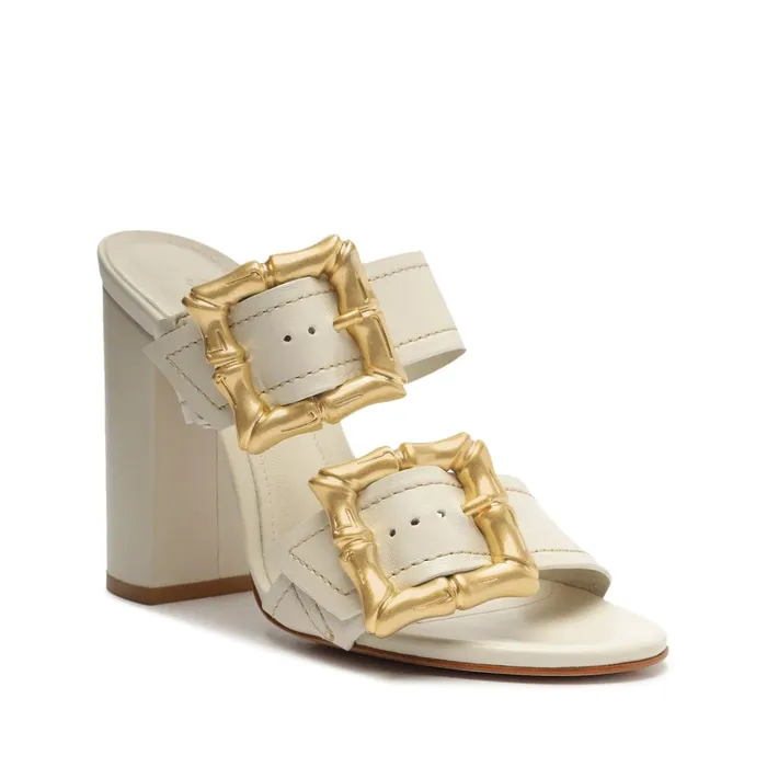 Enola Leather Sandal Pearl Women Schutz Shoes Enola