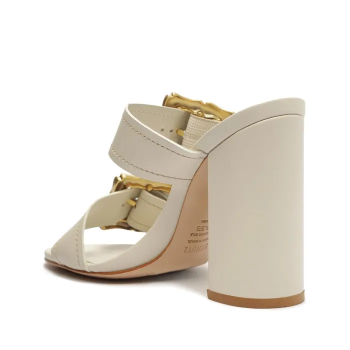 Enola Leather Sandal Pearl Women Schutz Shoes Enola