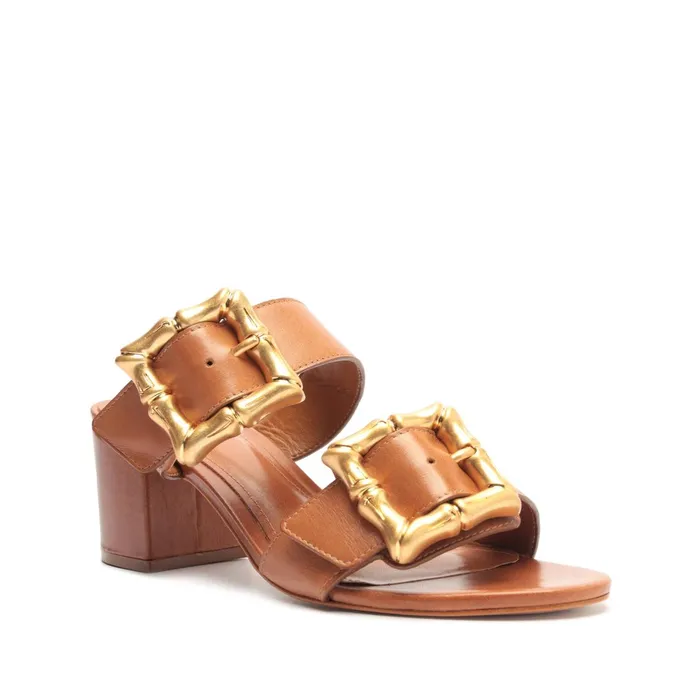 Enola Mid Block Sandal New Wood Women Schutz Shoes Enola