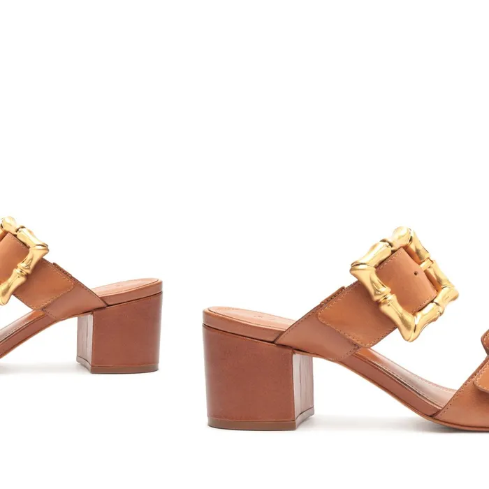 Enola Mid Block Sandal New Wood Women Schutz Shoes Enola