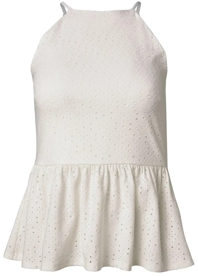 EYELET BABYDOLL TOP White Women VENUS Sleeveless Tops