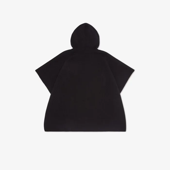 Fendi Accessories Junior Cape Black And Logo Reversible Cape 8211 Kids