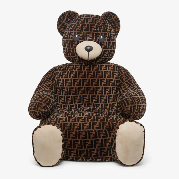Fendi Accessories Pouffe Armchair FF Logo Shearling Teddy Bear Pouffe Armchair 8211 Kids Fendi Accessories Pouffe Armchair FF Logo Shearling Teddy Bear Pouffe Armchair 8211 Kids