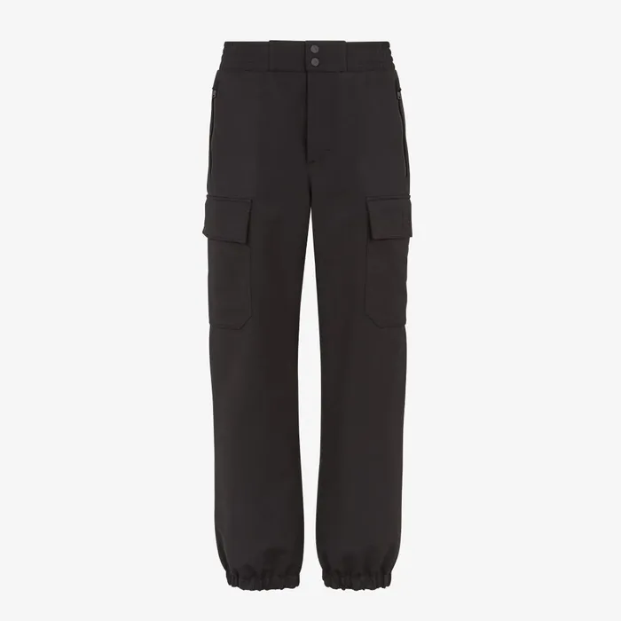 Fendi Activewear Ski Pants Black Fabric Pants 8211 Men