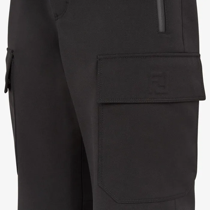 Fendi Activewear Ski Pants Black Fabric Pants 8211 Men