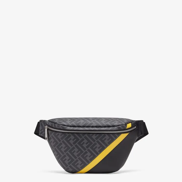 Fendi Belt Bags Belt Bag Gray Fabric Belt Bag 8211 Men