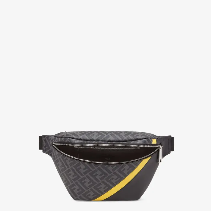 Fendi Belt Bags Belt Bag Gray Fabric Belt Bag 8211 Men