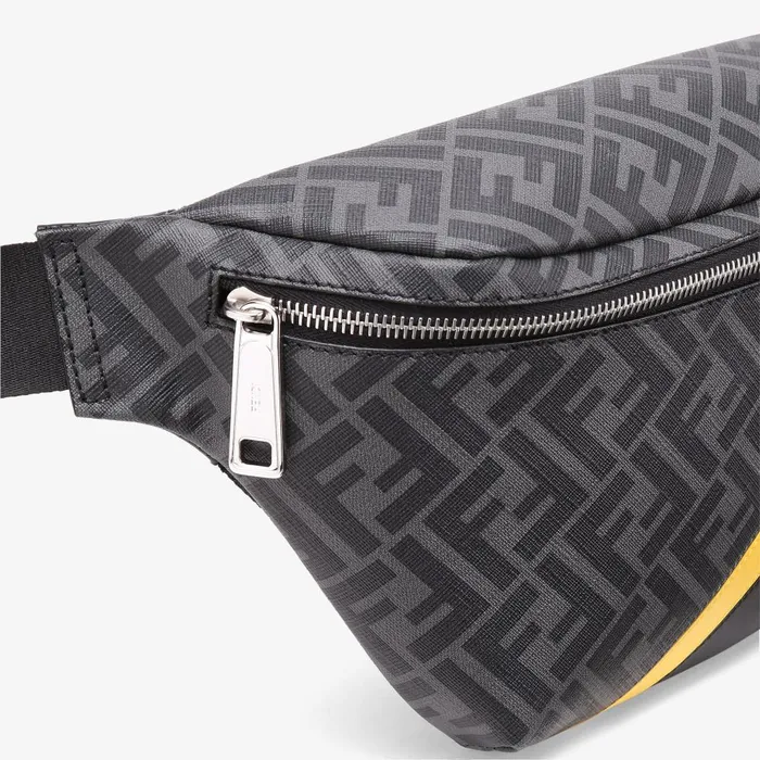 Fendi Belt Bags Belt Bag Gray Fabric Belt Bag 8211 Men